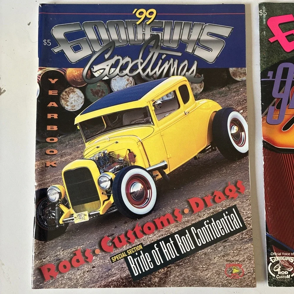 Lot Of 2-Goodguys Goodtimes Car Shows 1994 & 1999 Yearbook Show Season Highlight